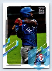 2021 Topps Series 1 #35 Danny Santana ADVANCED STATS 196/300 Rangers